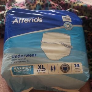 Maximum Absorbency Underwear - Blue and White